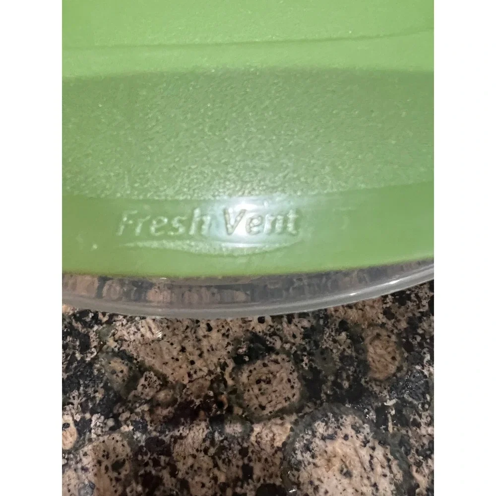 Rubbermaid Produce Saver 5 Cup Food Storage Container Green Lid with CrispTray